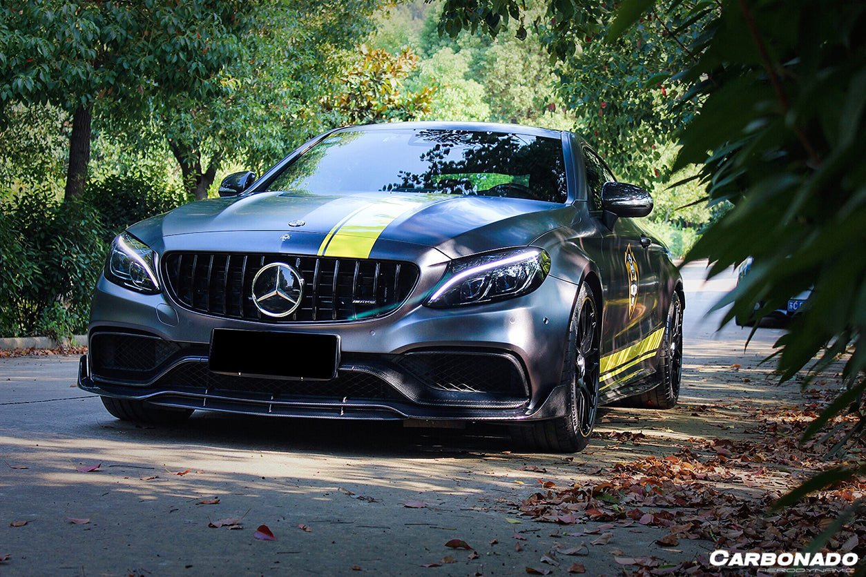 2015 - 2021 Mercedes Benz W205 C63 & S AMG Coupe BR Style Front Lip